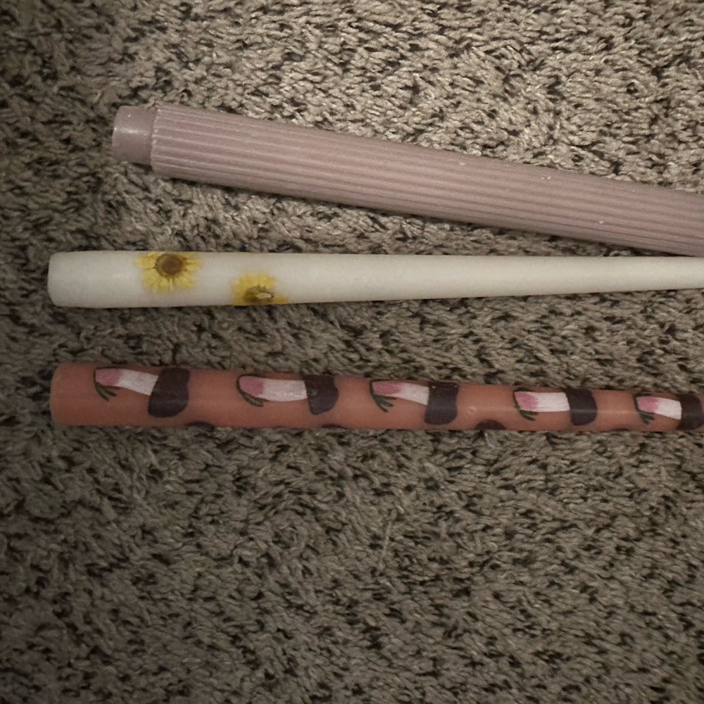Set of Three Decorative Candles